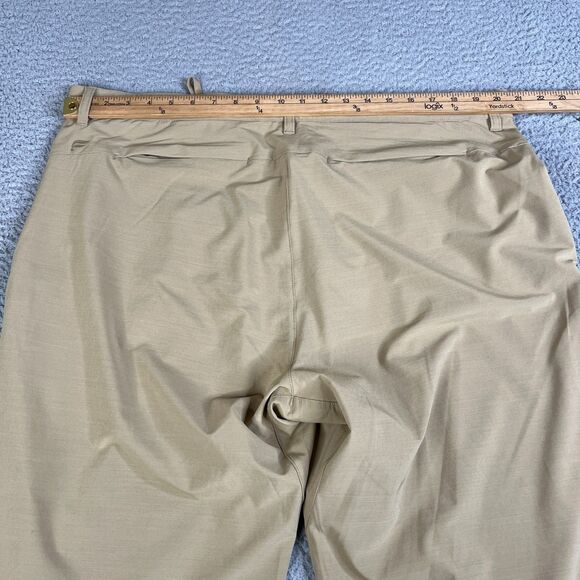 Lot of 2 Fabletics Chino Pants 41x32 Khaki Beige Cream Tapered Athleisure Hiking - Picture 16 of 16